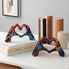 Graffiti Love Gesture Resin Decorative Ornament
