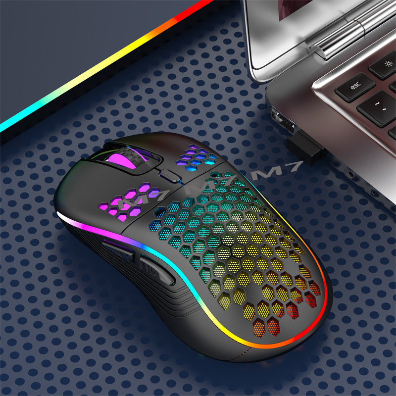 2.4G Lightweight Wireless Gaming Mouse with 7-Color RGB