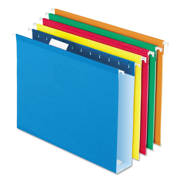 Extra Capacity Hanging File Folders, 2" Box Bottom – 25 Pack