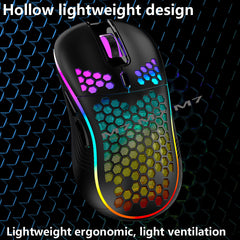 2.4G Lightweight Wireless Gaming Mouse with 7-Color RGB