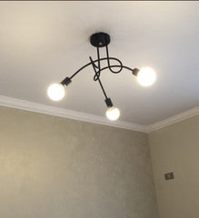 Minimalist Iron Tube Ceiling Chandelier – 65cm