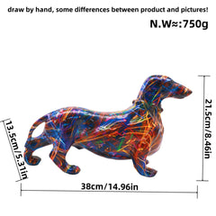Modern Minimalist Sausage Dog Decorative Ornament