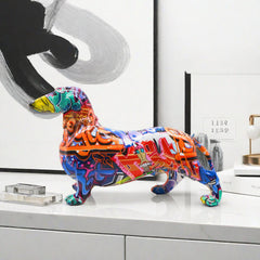 Modern Minimalist Sausage Dog Decorative Ornament