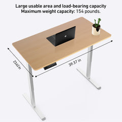 47” Electric Height Adjustable Standing Desk