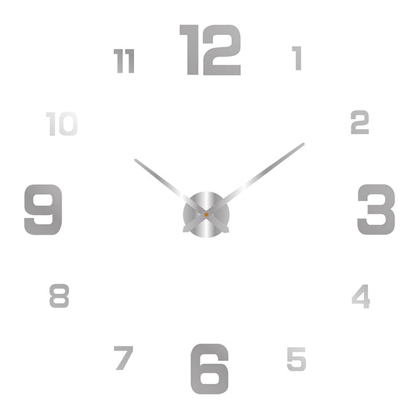 DIY Frameless Silent Wall Clock Decal