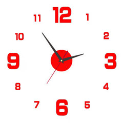 DIY Frameless Silent Wall Clock Decal