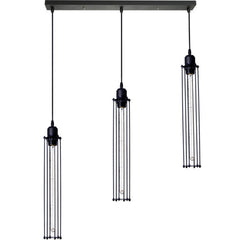 Retro Industrial 3-Light Ceiling Chandelier