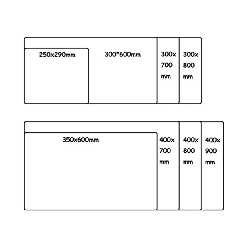 Samurai Warrior Gaming Mouse Pad – Black Desk Mat