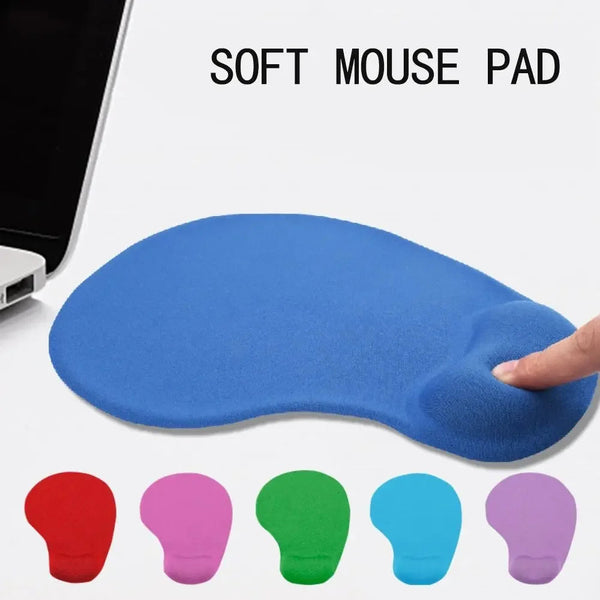 Gel Wrist Rest Mouse Pad with Anti-Slip Base