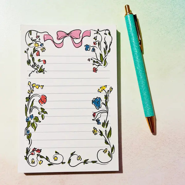 Floral Note Pad
