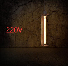 Retro Industrial 3-Light Ceiling Chandelier