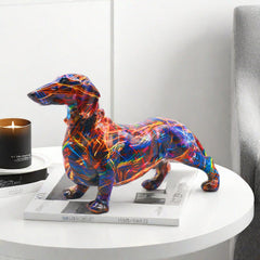 Modern Minimalist Sausage Dog Decorative Ornament