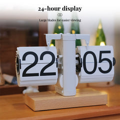 Retro Flip Digital Clock – Battery Powered Mechanical Style