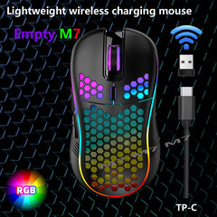 2.4G Lightweight Wireless Gaming Mouse with 7-Color RGB