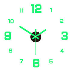 DIY Frameless Silent Wall Clock Decal