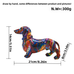 Modern Minimalist Sausage Dog Decorative Ornament