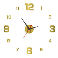 DIY Frameless Silent Wall Clock Decal