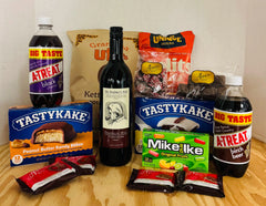 Pennsylvania Gift Basket with Wine - Premium PA Made Snacks & Treats
