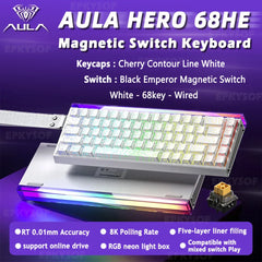 HERO 68HE Magnetic Switch RGB Gaming Keyboard