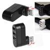 3-Port USB 2.0 Mini Rotating Hub Adapter