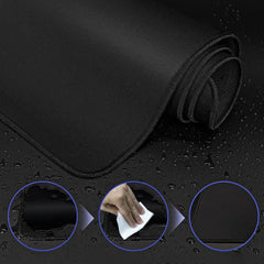 XXL Black Gaming Mouse Pad with Non-Slip Rubber Base