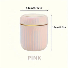 Mini Desktop Trash Can with Lid – Durable Plastic Desk Organizer