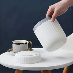 Mini Desktop Trash Can with Lid – Durable Plastic Desk Organizer