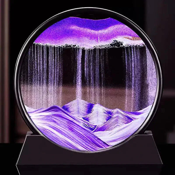 3D Moving Sand Art Round Glass Sandscape
