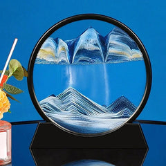 3D Moving Sand Art Round Glass Sandscape