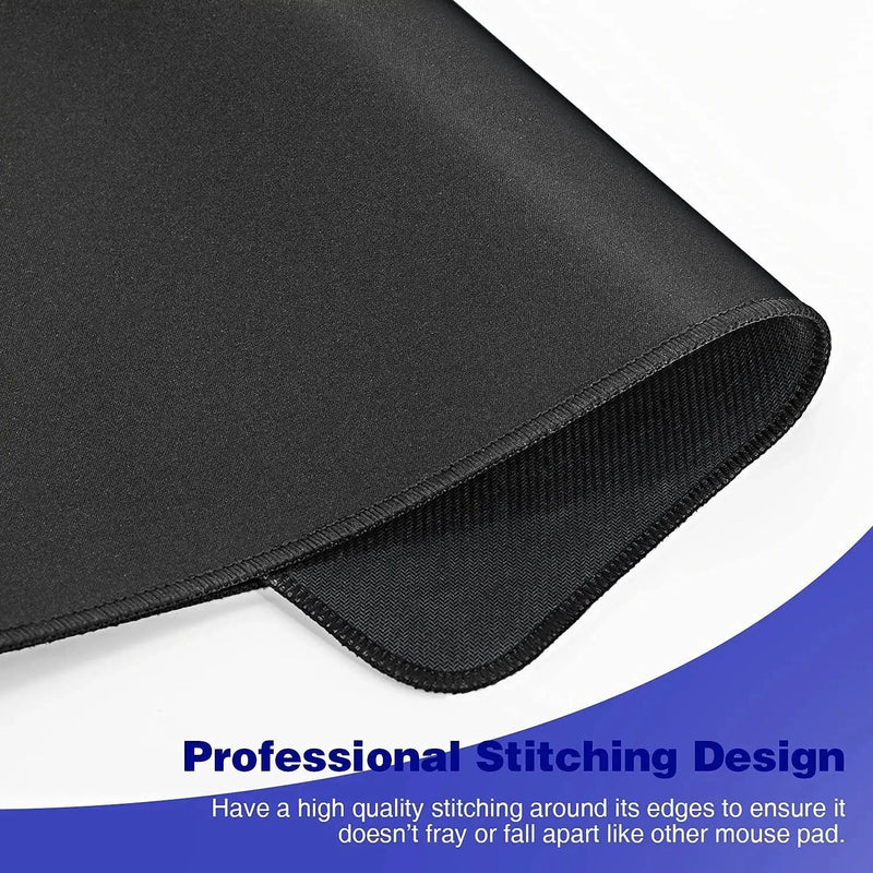 XXL Black Gaming Mouse Pad with Non-Slip Rubber Base