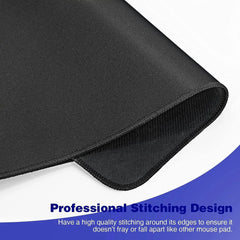 XXL Black Gaming Mouse Pad with Non-Slip Rubber Base