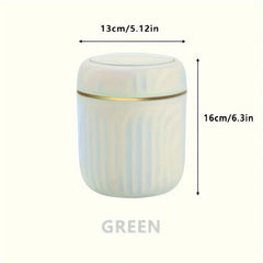 Mini Desktop Trash Can with Lid – Durable Plastic Desk Organizer