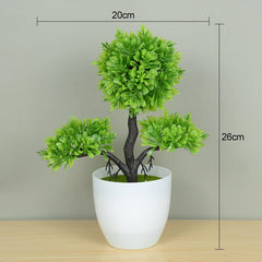 Artificial Potted Bonsai Plant for Home Decor
