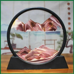 3D Moving Sand Art Round Glass Sandscape