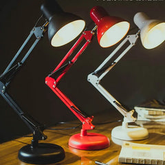 DecorBites™ Adjustable Swing Arm LED Desk Lamp with Switch for Office Reading and Bedside