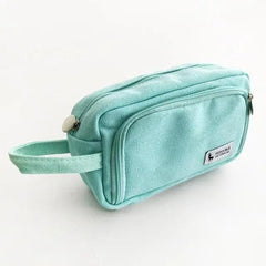 Large Capacity Vintage Grid Pencil Case for Students