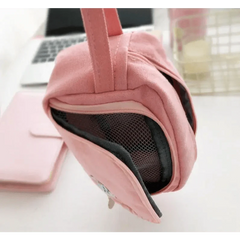 Large Capacity Vintage Grid Pencil Case for Students