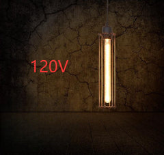 Retro Industrial 3-Light Ceiling Chandelier