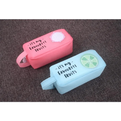 Fruit Pattern Large Capacity Pencil Case – Candy Colors