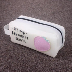 Fruit Pattern Large Capacity Pencil Case – Candy Colors
