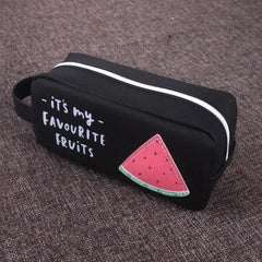 Fruit Pattern Large Capacity Pencil Case – Candy Colors