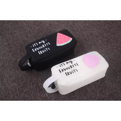 Fruit Pattern Large Capacity Pencil Case – Candy Colors