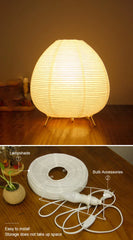 Nordic Wabi Sabi LED Table Lamp for Bedroom & Study