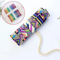 Roll-Up Canvas Pencil Wrap Bag for School
