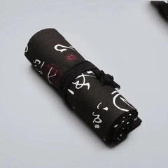 Roll-Up Canvas Pencil Wrap Bag for School